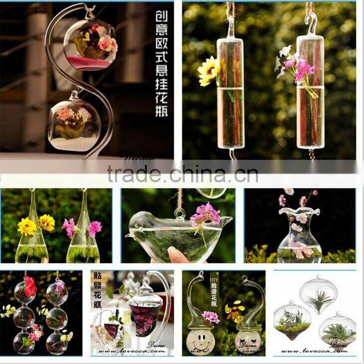 Hot selling wholesale indoor plant rose gold glass terrarium geometric