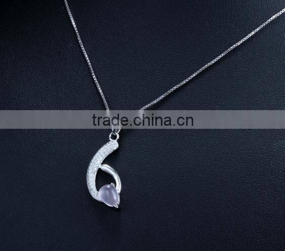 cute animal girls natural rose quartz stone different types of pendant chains jewelry