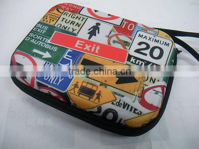 GC-Jersey fabric nylon zipper closure portable cable eva package