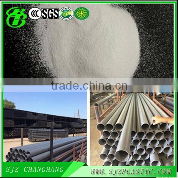 2016hot sales! Gold supplier white/grey pvc resin K67 for pvc pipe raw material