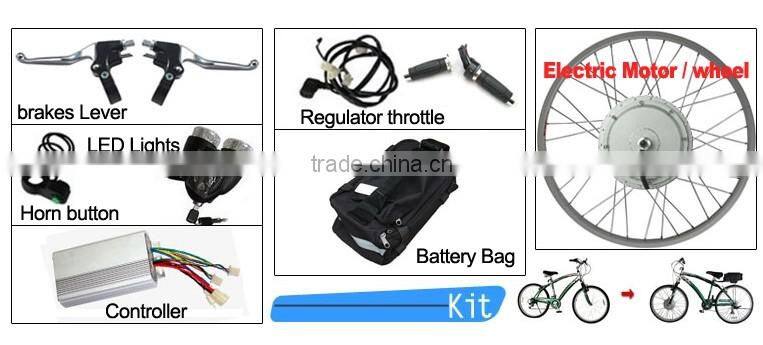 Front 36V 500W 26 Wheel Electric Bicycle conversion Kit E-Bike Cycling Conversion HUB