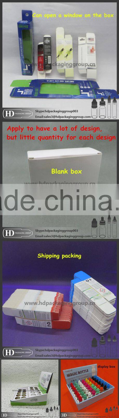 HD cosmetic bottle packing paper box with customized logo printing