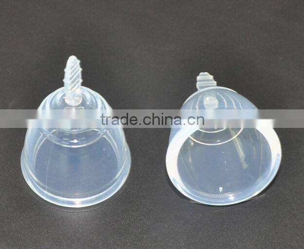 transparent shined surface and Soft Reusable Cups for Lady Menstrual Period Wholesale