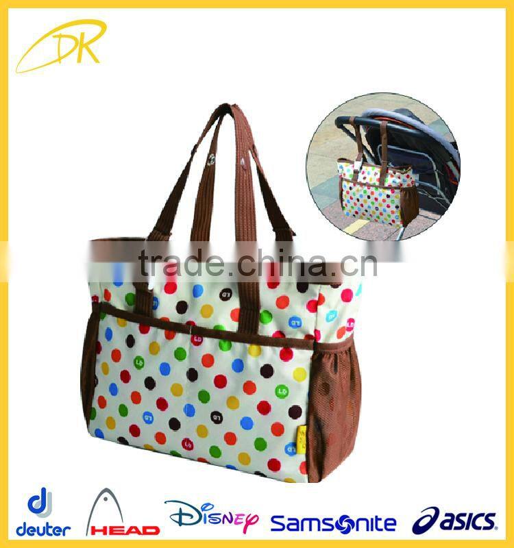 Color printing diaper bag baby mommy bag, fashion mummy bag