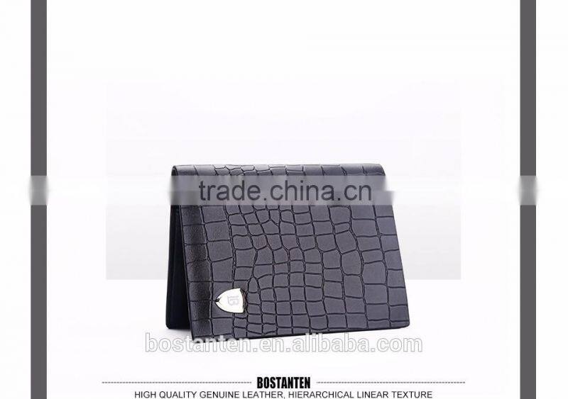 cowhide leather men short wallet pocket designer purses