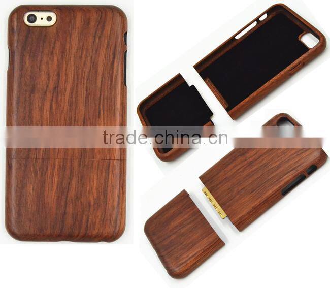 MOBILE PHONE CASE CUSTOMIZED in natural solid wood finish