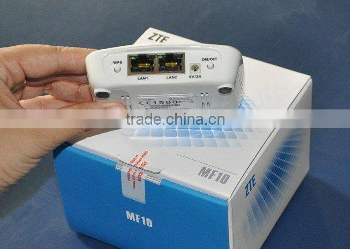 Hot!!! ZTE MF10 3G Wireless Router, HSDPA 7.2Mbps, HSUPA2.1Mbps, Supports up to 5 clients WiFi