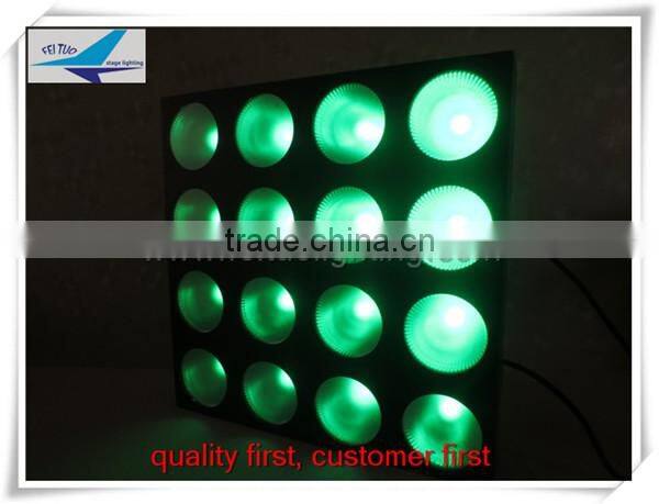 16* 30w rgb 4-head blinder light cob blinder dmx led light