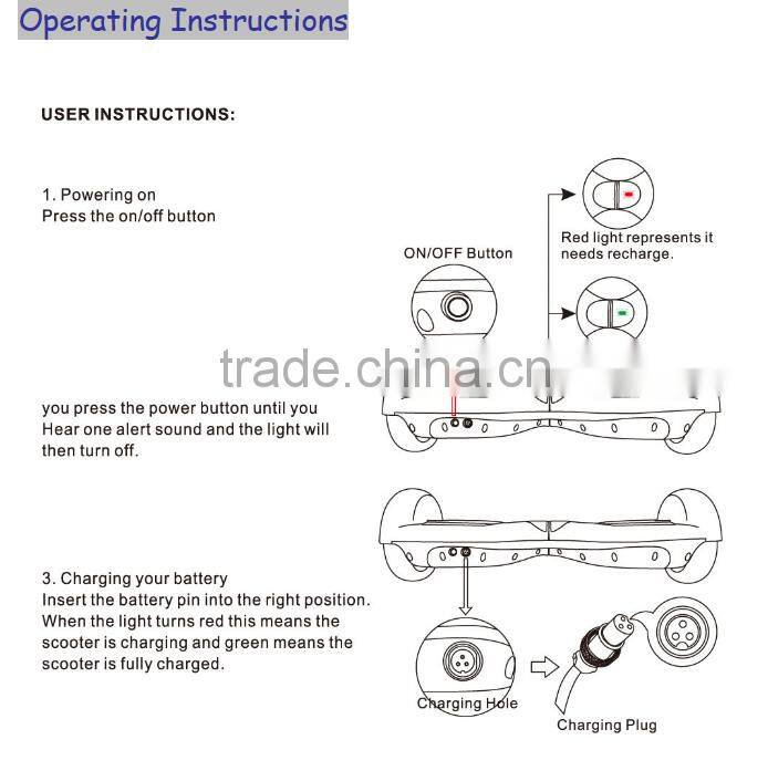 2016 two wheel electric balance scooter cheap e scooter with bluetooth two wheel scooter