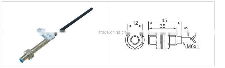 LM06-3001PA range 1mm PNP NO small Cylinder Type Magnetic Proximity Switch pressure sensor