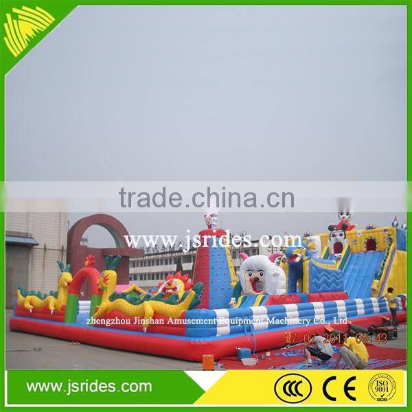professional rental large inflatable rock climbing slide tobogan inflable jumping trampoline