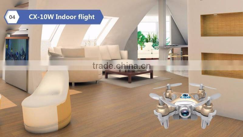 Cheerson CX-10W mini WiFi Control Flying Camera 4CH 6 Axis RC Quadcopter App for Android and IOS
