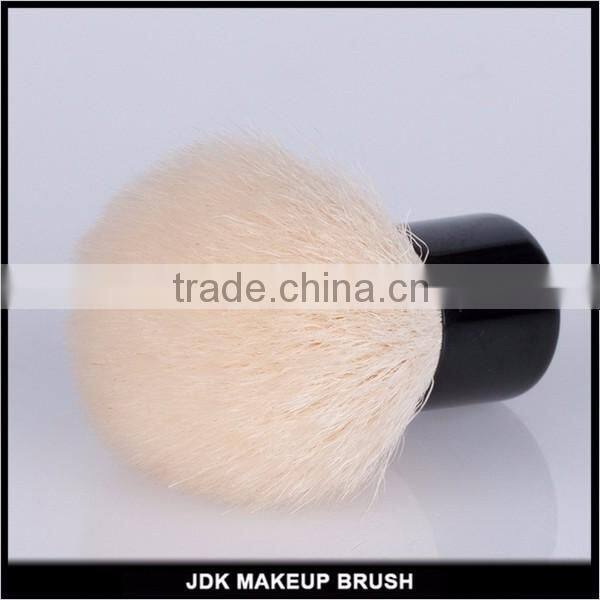 JDK new arrival cosmetic tool private label white BJF goat hair kabuki brush for mineral powder kabuki brush