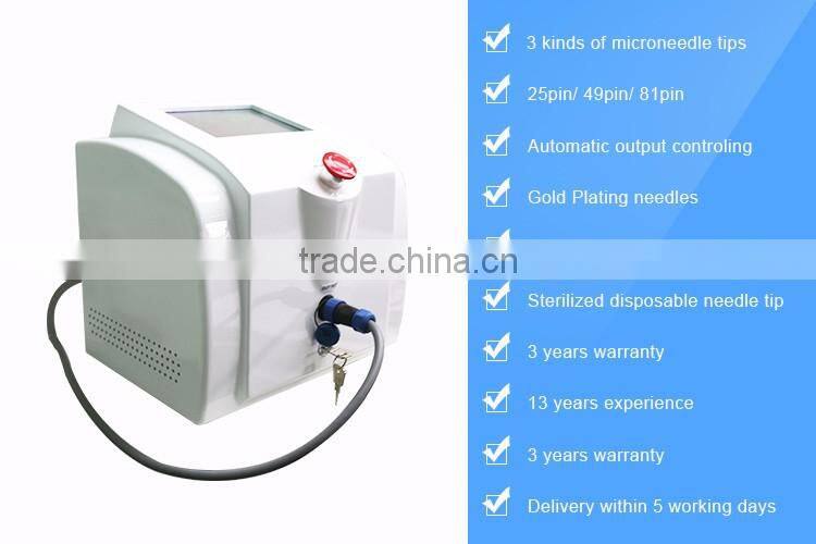 Fractional RF microneedle skin care machine portable fractional rf machine
