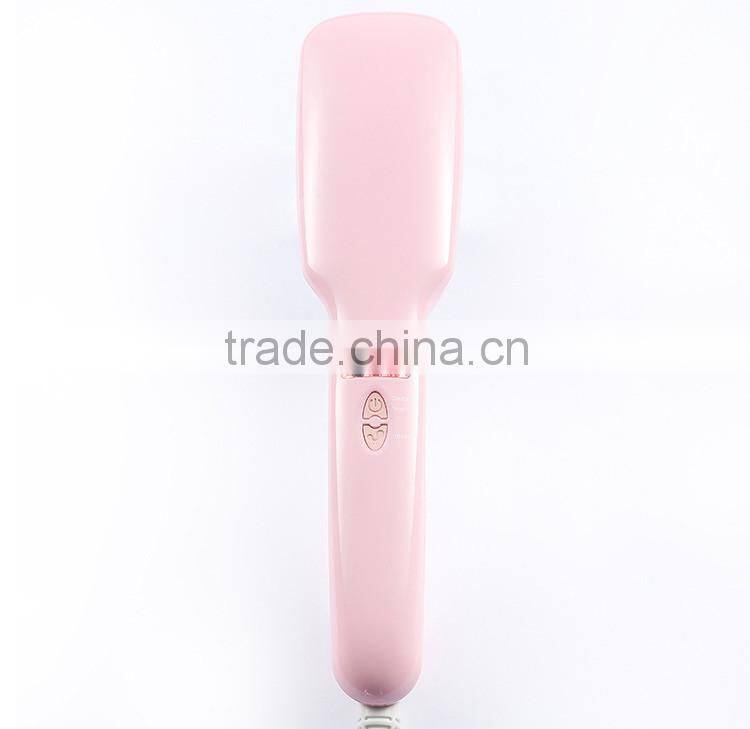 china beauty salon equipment PTC heating hair straightener comb brush