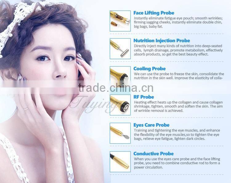 6D portable home use galvanic facial beauty machine