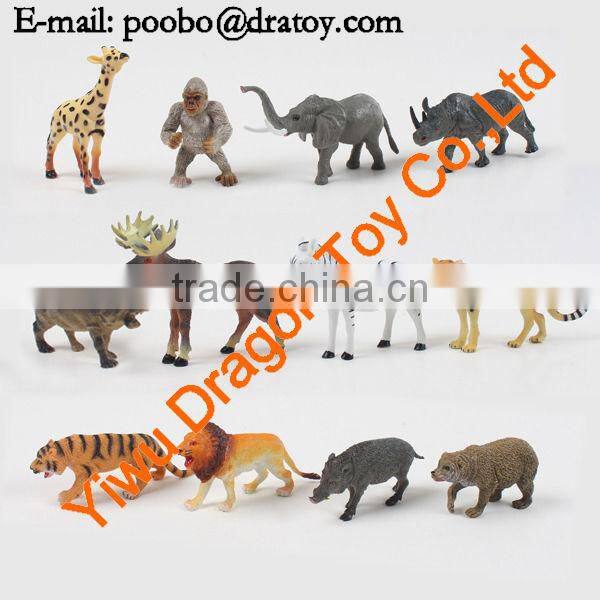3D plastic cartoon figurine toys for children