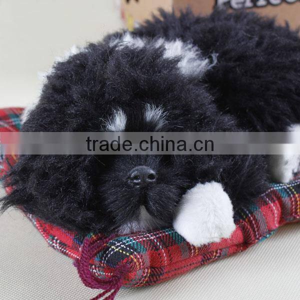 Fashion animal toy lifelike breathing electronic dog