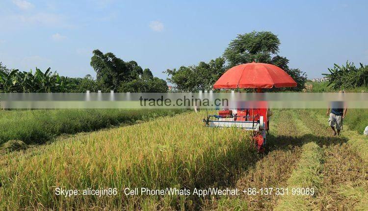 Whirlston harvesting in Indonesia high quality low price of middle rice paddy harvester