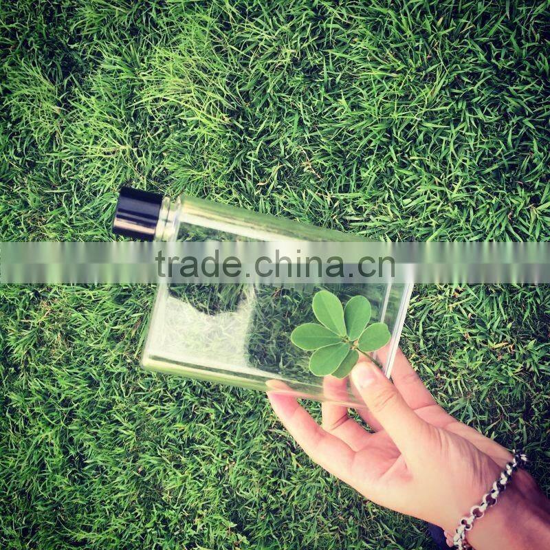 Hotselling Mini A6 Memo plastic Bottle Memo Water Bottle Flat notebook Bottle
