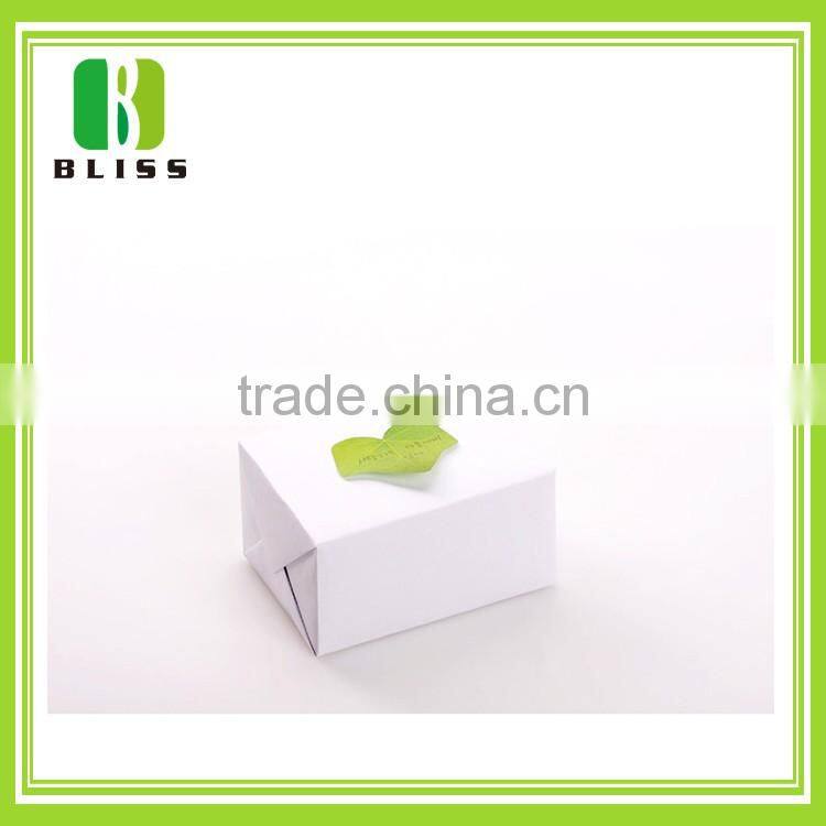 Self adhesive sticky green leaves shape customised note pads with competitive price