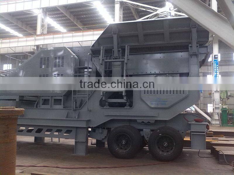 Trailer-Mounted 150-200T/H Mobile Stone Crusher for Sale