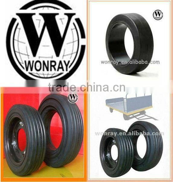 hot sale 2.00-8 industrial tyres for trailers solid pneumatic tyres from China