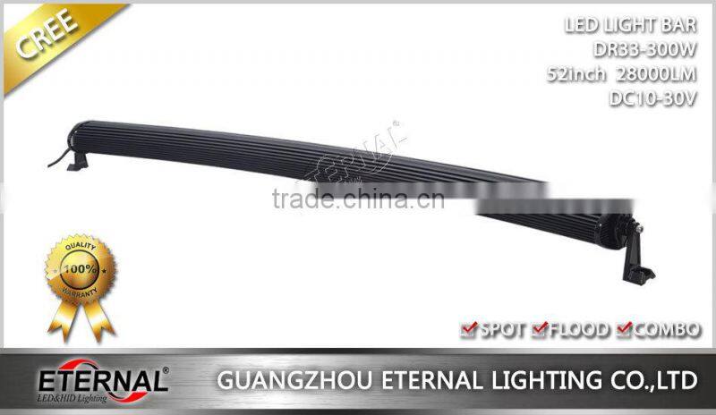 52in 300W high power offroad powersports 4WD UTV ATV SUV 4x4 racing vehicles bune buggy truck tractor led light bar