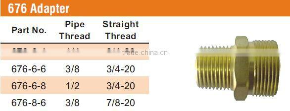 676 Adapter, D.O.T. Air Brake Fitting For Rubber Tube, Pneumatic fitting
