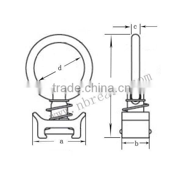 Single Stud Fitting Tracking Fitting Core Trax Tie Down