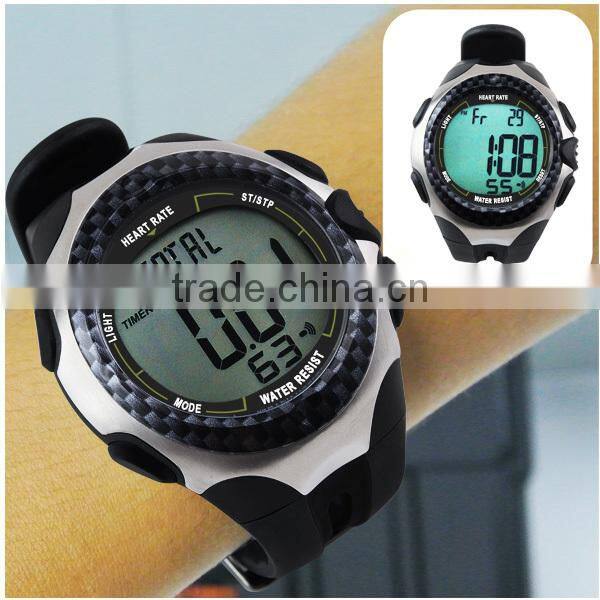 Water Resistant 30M Wireless Heart Rate Monitor Fitness Watch Chest Strap Sensor Belt Sport 30~240bpm Calorie Counter Count