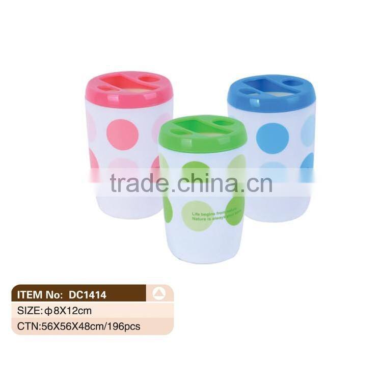 Multi Function Bathroom Used Plastic Toothbrush Cup