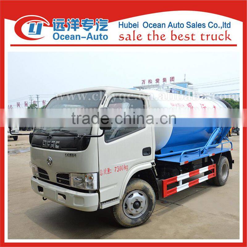 dongfeng 4tons new mini vacuum slurry suction truck