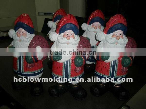 plastic blow mold inflatable santa claus christmas gift