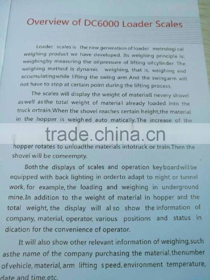 Good Quality Loader Weighing System Digital Weighing Scales For Loader
