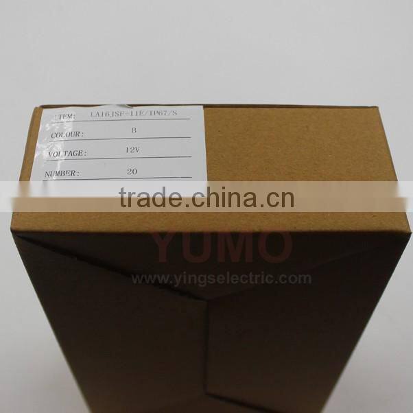 LA16JSF-11E-IP67-S B 12V medical treatment elevator equipment micro switch waterproof Metal push button