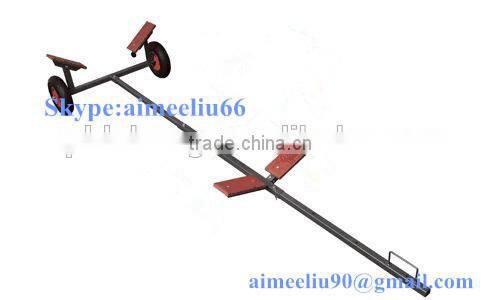 folding canoeing trailer with two tires