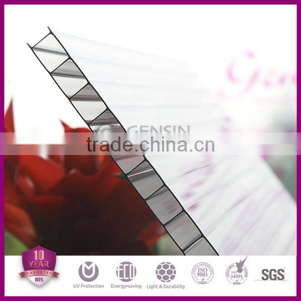 Polycarbonate Panel / Polycarbonate Hollow Sheet Good Choice for Roofing Energy Saving