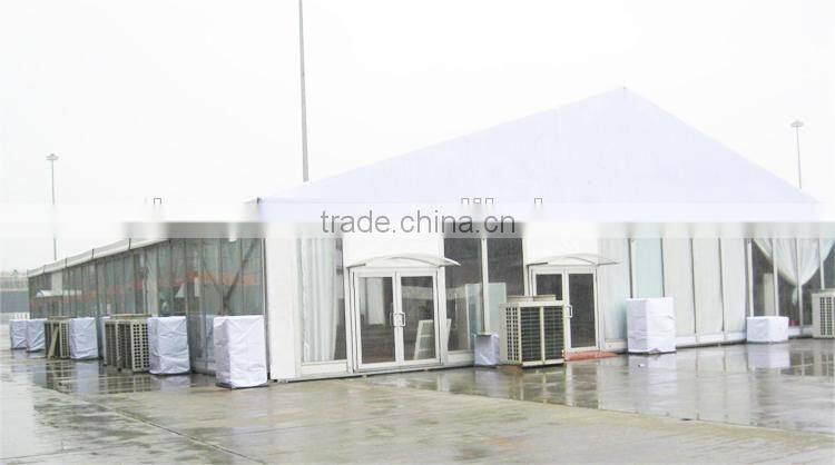 Best quallity multipurpose 20m glass event tent for sale