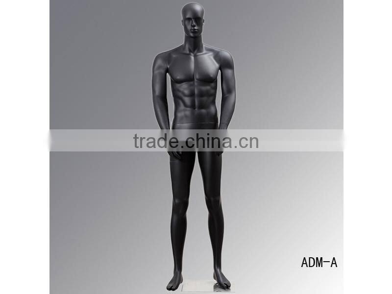 Lifelike black muscle used full body male mannequin sale