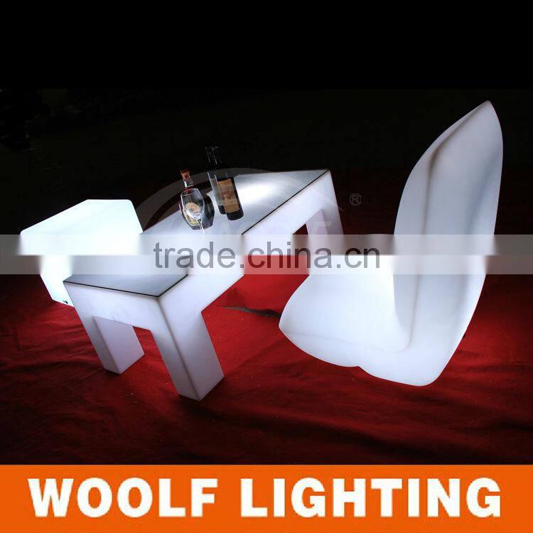 Plastic Modern LED Furniture Lighting Glow Sofa