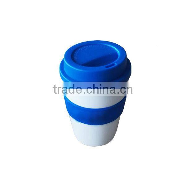 12oz Plastic reusable coffee cup custom