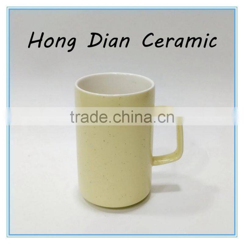 promotional mug creative ceramic mug,White ceramic porcelain tumbler beaker shaving mug with handle