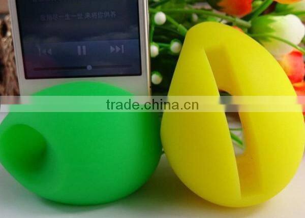 Egg Shape New Design Amplifier Silicone Phone Holder,Silicone Stand for Mobile phone,Silicone Cell Phone Holder