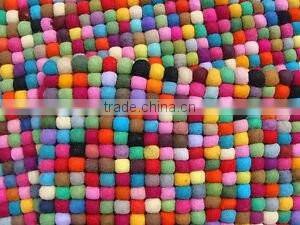 felt ball rug/wool felt balls
