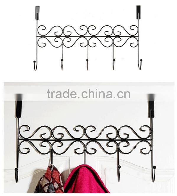 Multi-Function Metal Over The Door Hanging Hooks