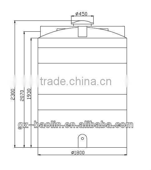 PE water tanks / water storage tanks 5Ton