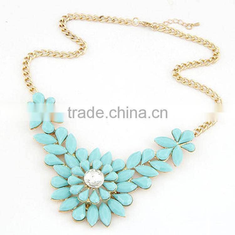 New design alloy necklace hot sale beautiful Jewelry for laddy