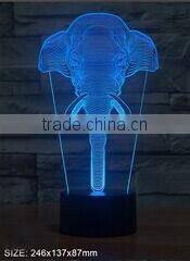 USB cable 3D desktop light dog shape optical illusion kids night light