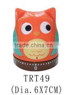New design owl shape plastic sound kitchen Timer/cooking timer